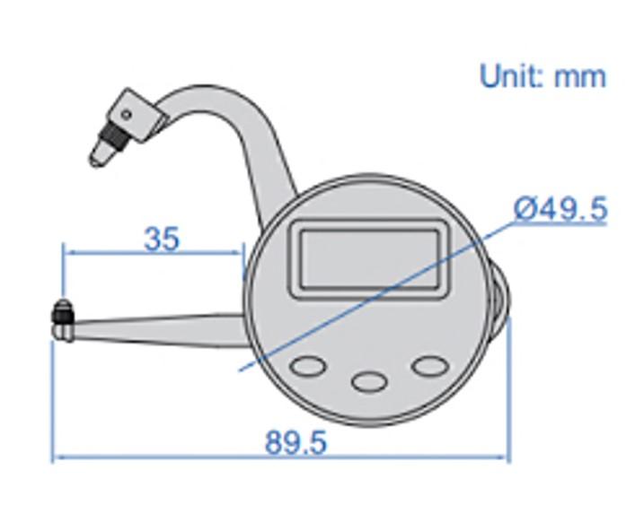 INSIZE IN-2710-25 เกจวัดความหนาแบบดิจิตอล DIGITAL THICKNESS GAUGE 0-25.4 mm